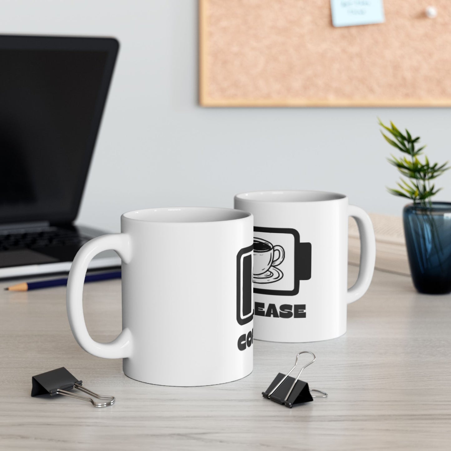 Coffee Please Ceramic Mug — Retro Coffee Cup Design (11oz, 15oz)