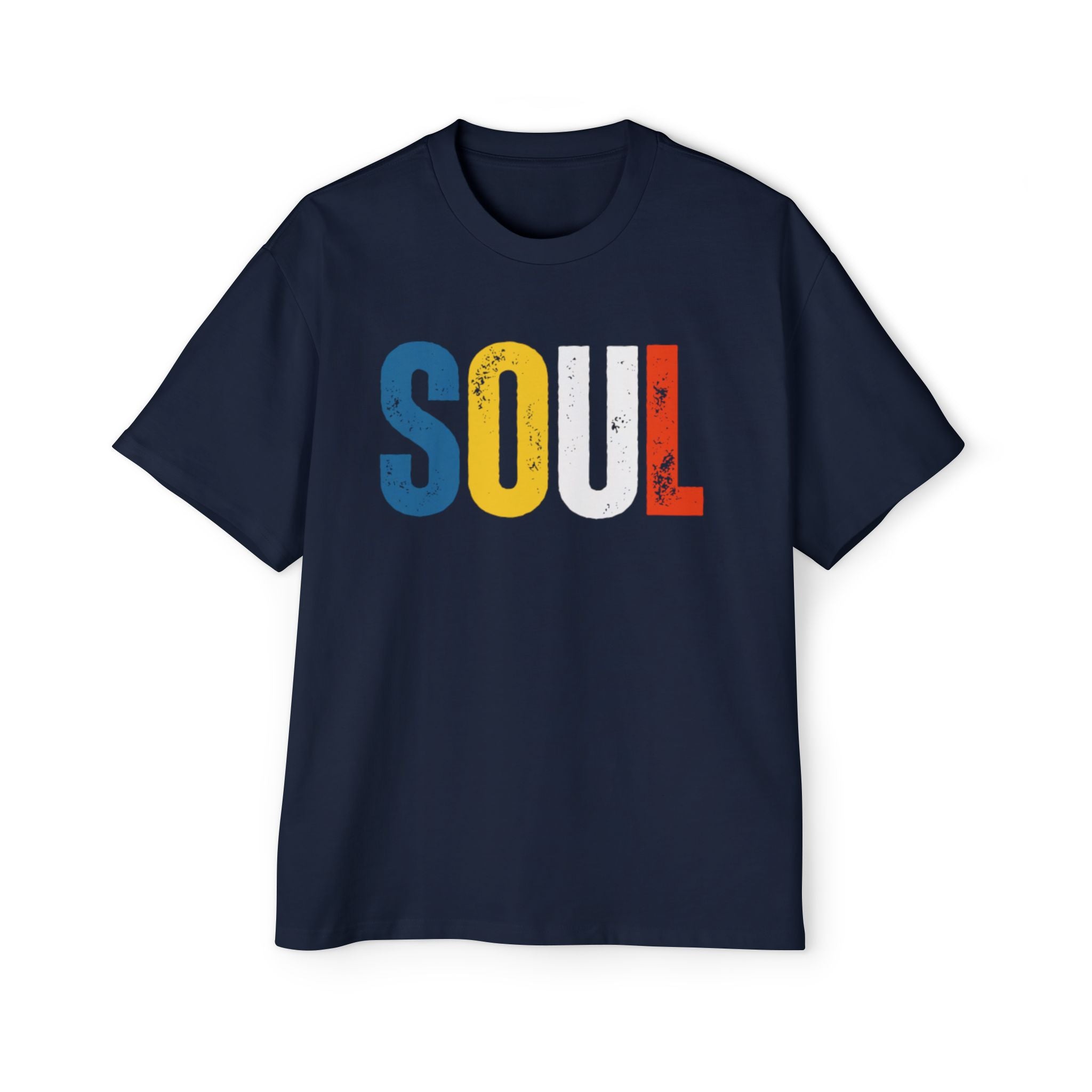 SOUL Retro Stripe T-Shirt — Vintage Distressed Graphic Tee