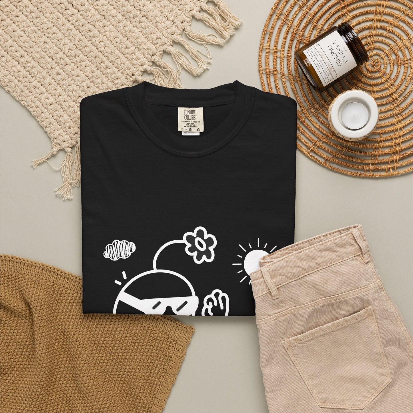 Chill Mode On T-Shirt — Relaxed Graphic Tee with Laid-Back Character