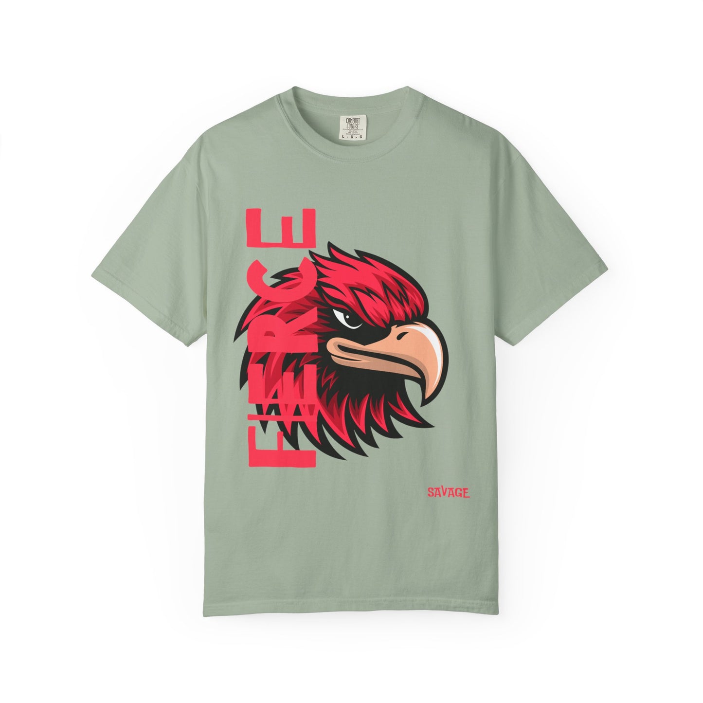 Eagle Head Graphic T-Shirt — Bold Red Eagle Design "EAGLE"