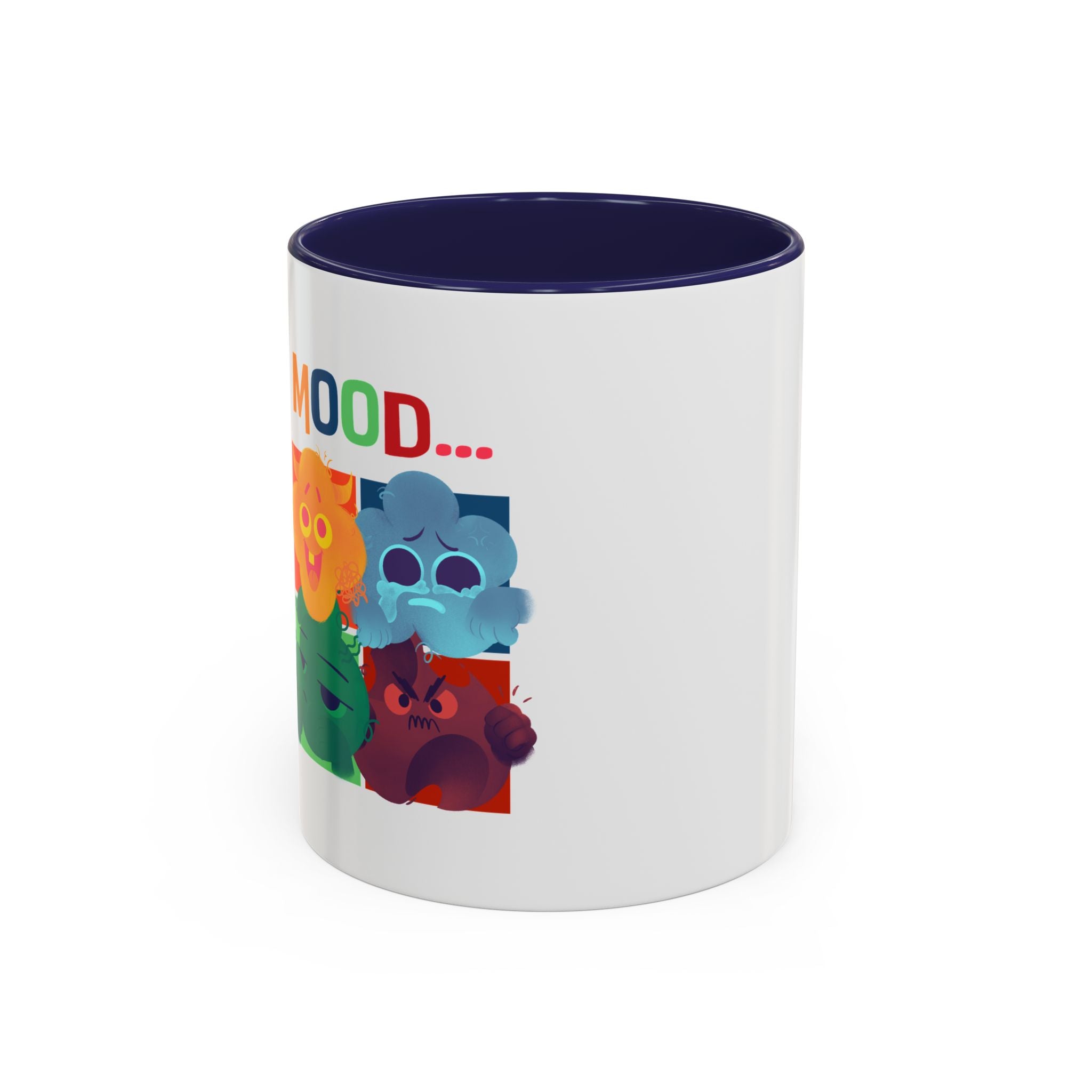 Mood Cats Accent Coffee Mug — Colorful Cat Emotions 11/15oz