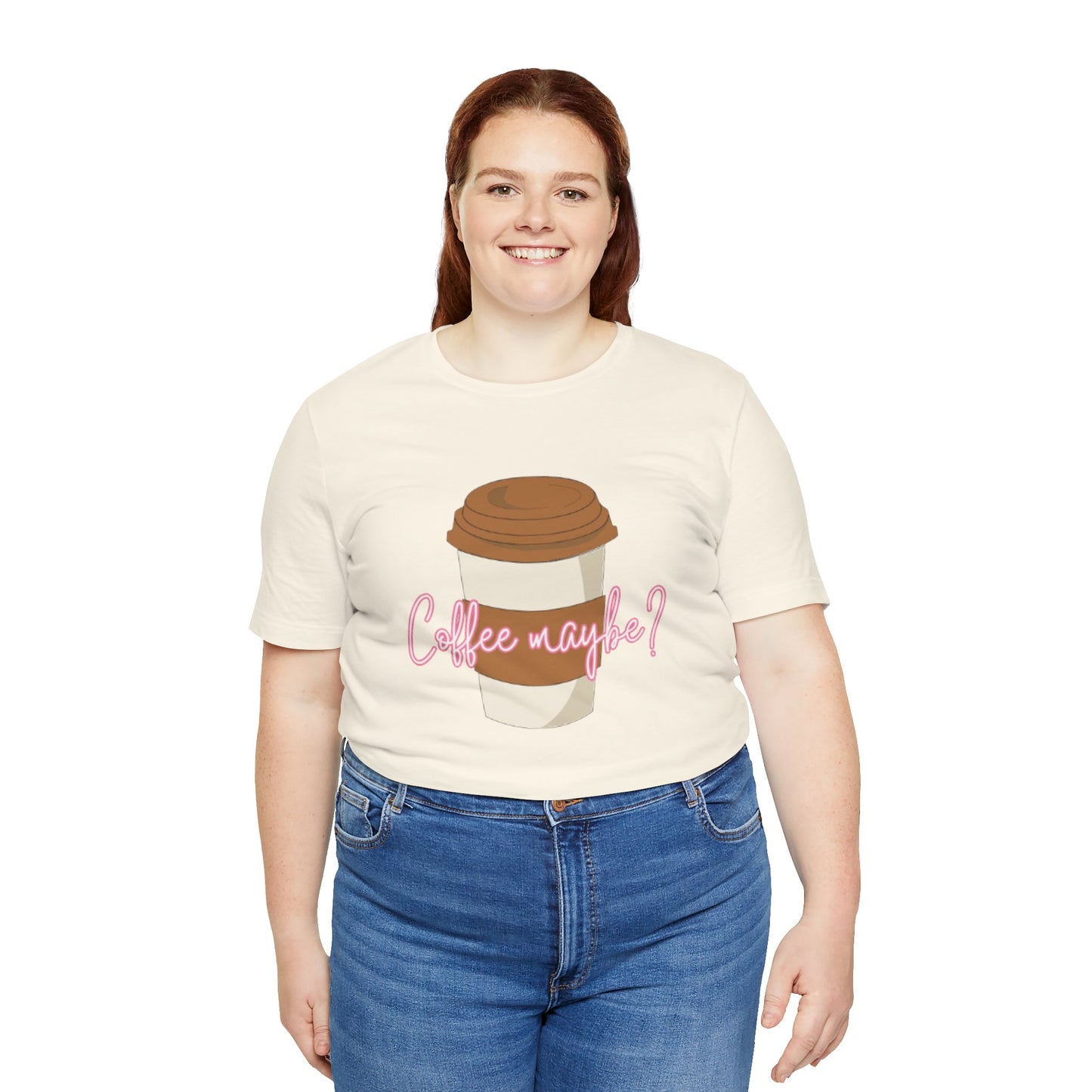 Coffee Maybe? T‑Shirt — Cute Coffee Cup Graphic Tee for Coffee Lovers