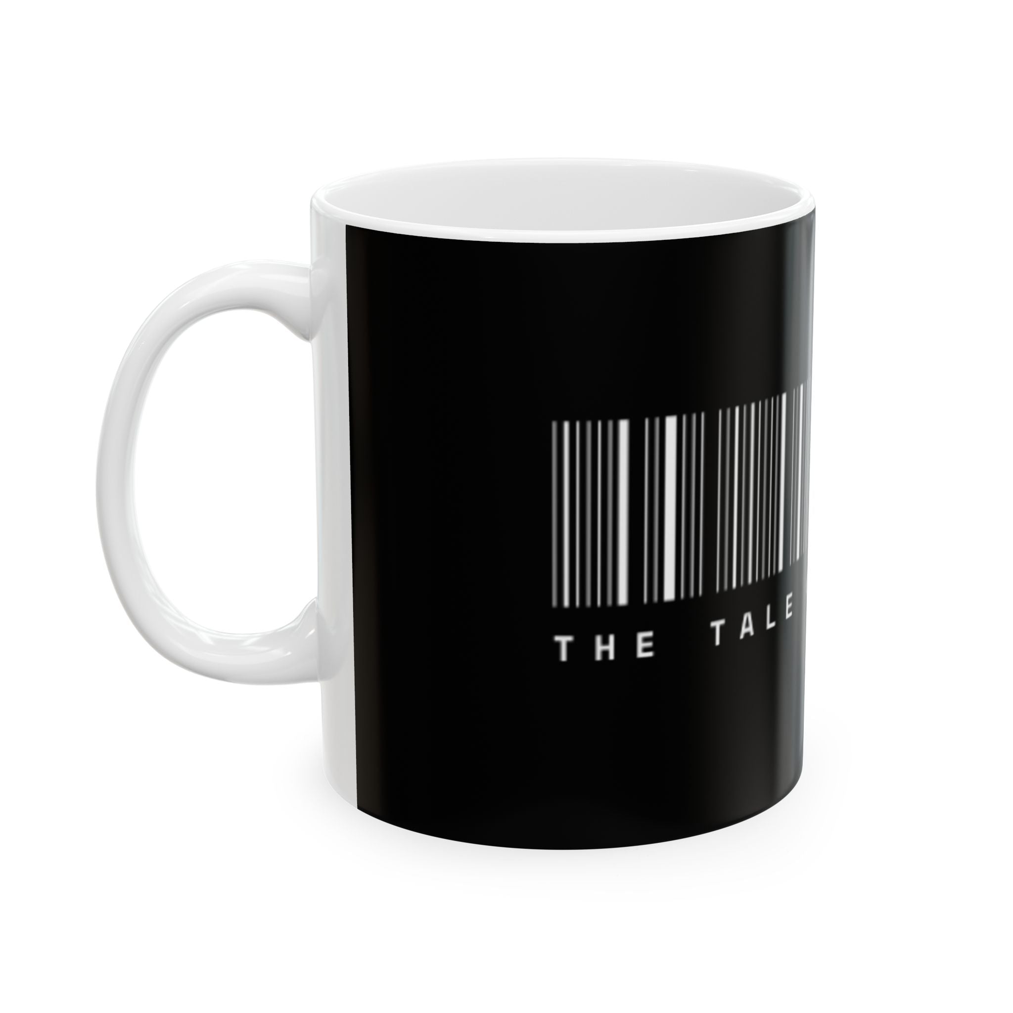 Barcode “Tale of the Heart” Ceramic Mug — Black 11oz/15oz