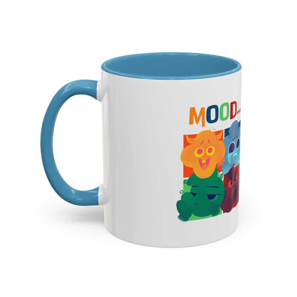 Mood Cats Accent Coffee Mug — Colorful Cat Emotions 11/15oz