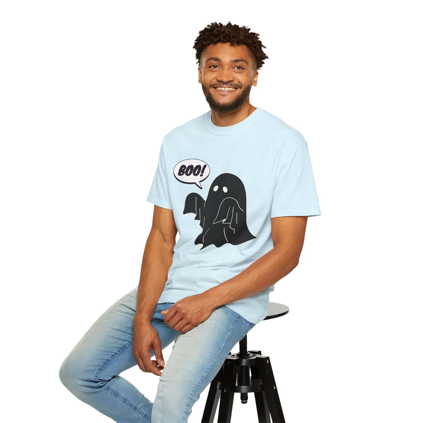 Boo! Cute Ghost T-Shirt — Halloween Spooky Graphic Tee