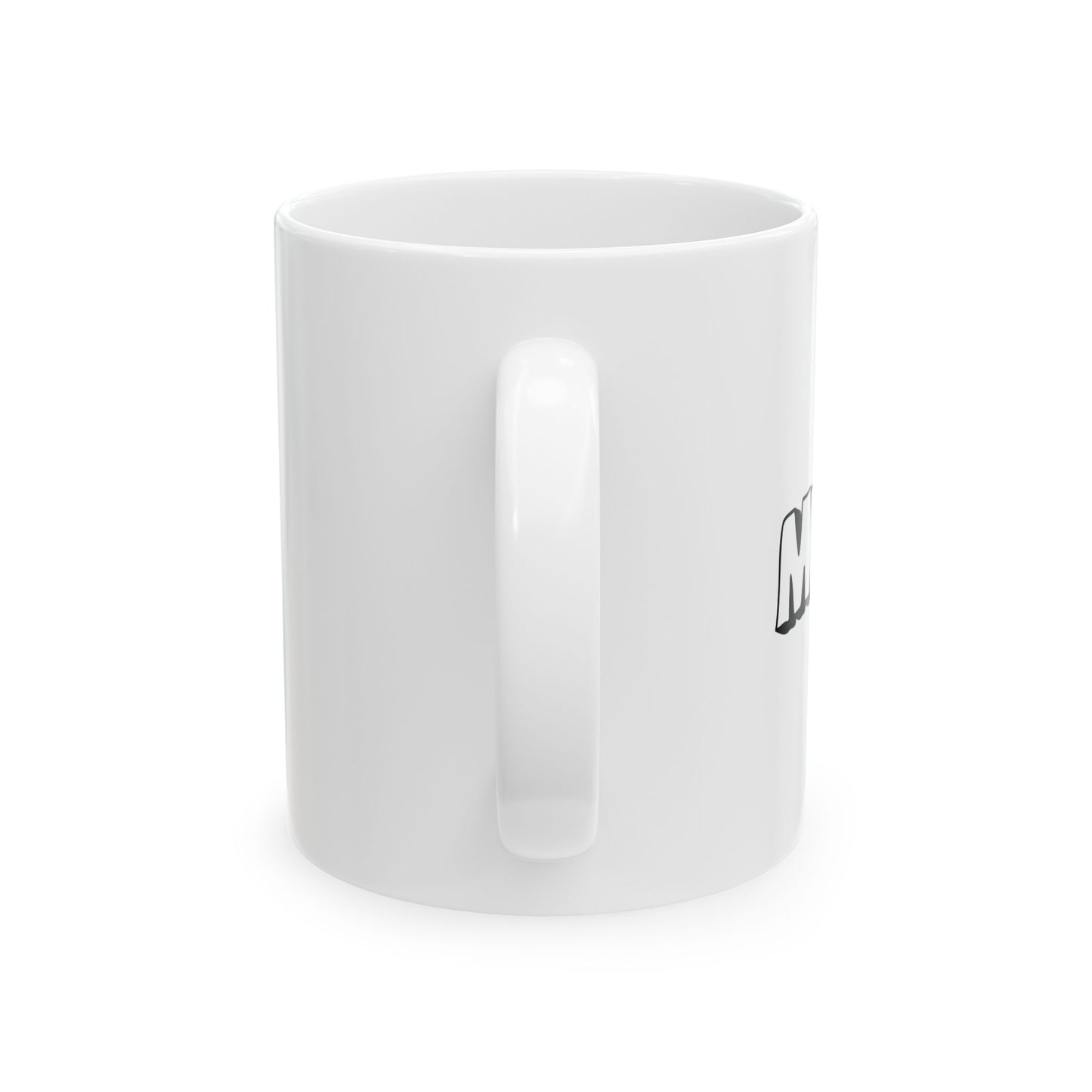 Music Lover Ceramic Mug — Retro 'Music' Graphic with Guitarist (11oz & 15oz)