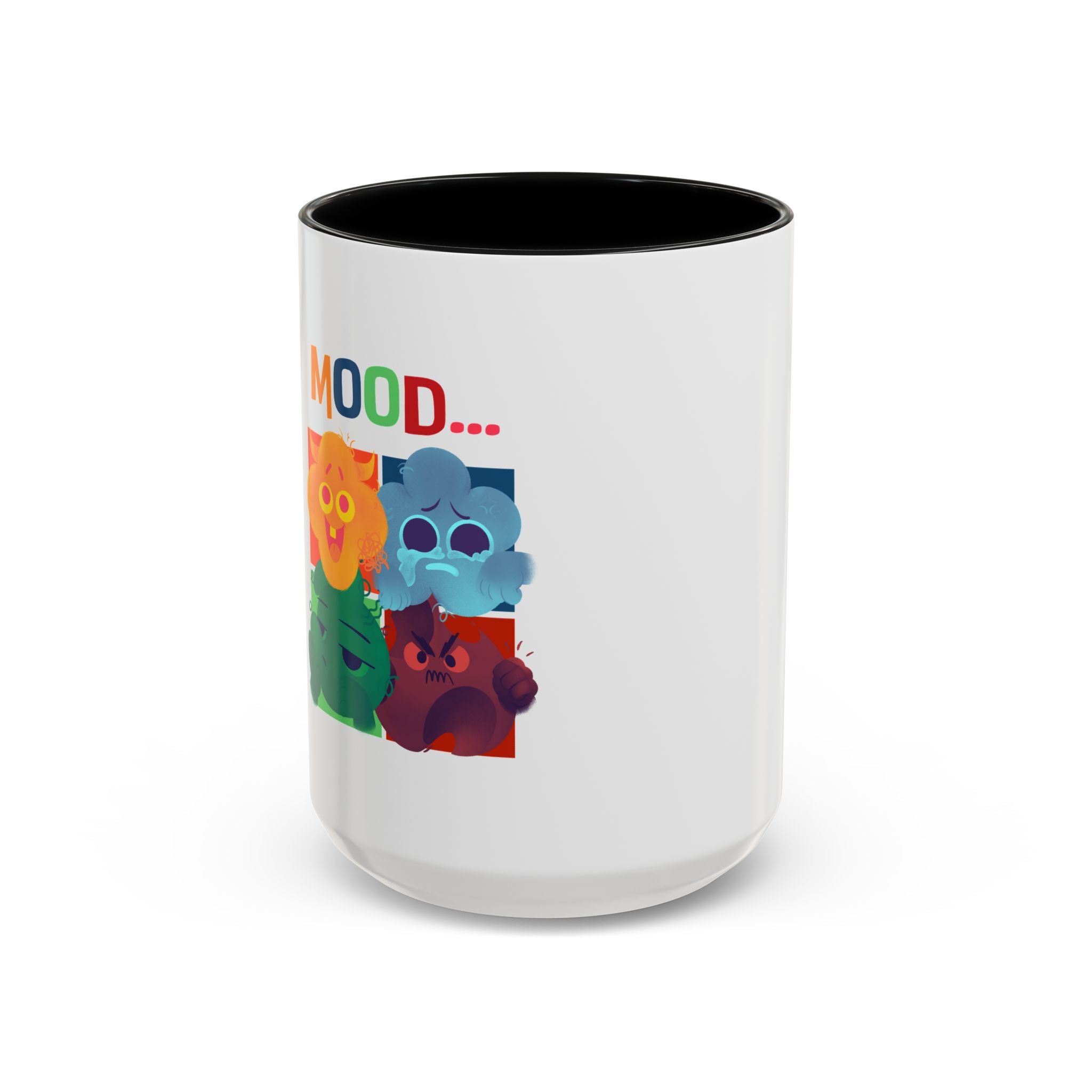 Mood Cats Accent Coffee Mug — Colorful Cat Emotions 11/15oz