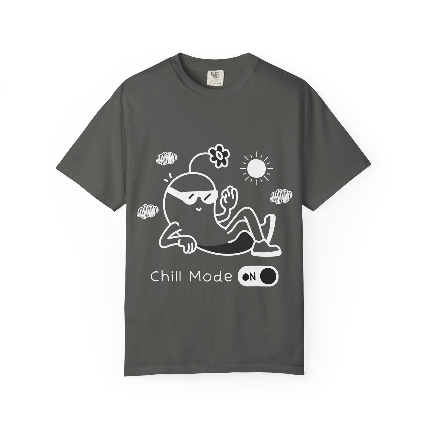 Chill Mode On T-Shirt — Relaxed Graphic Tee with Laid-Back Character