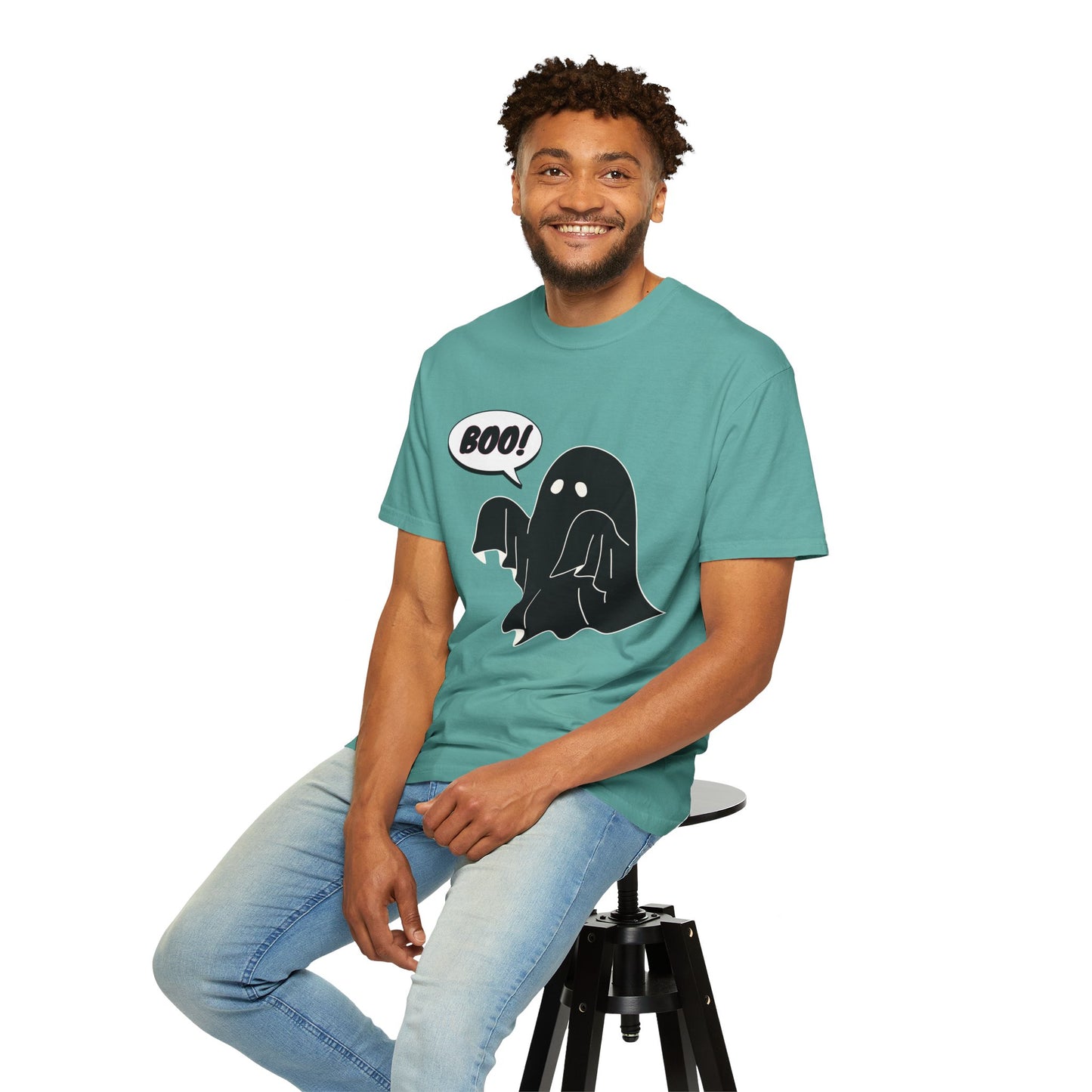 Boo! Cute Ghost T-Shirt — Halloween Spooky Graphic Tee