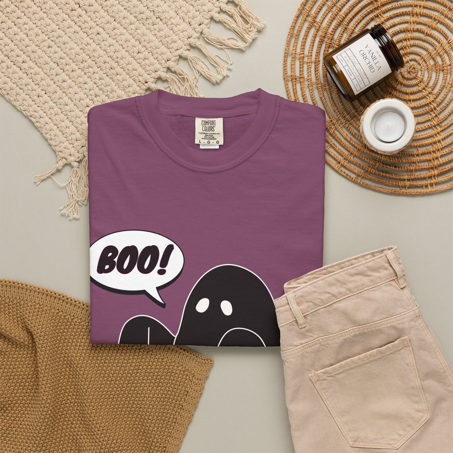 Boo! Cute Ghost T-Shirt — Halloween Spooky Graphic Tee