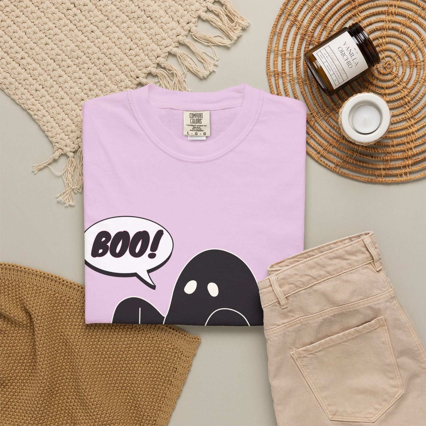 Boo! Cute Ghost T-Shirt — Halloween Spooky Graphic Tee