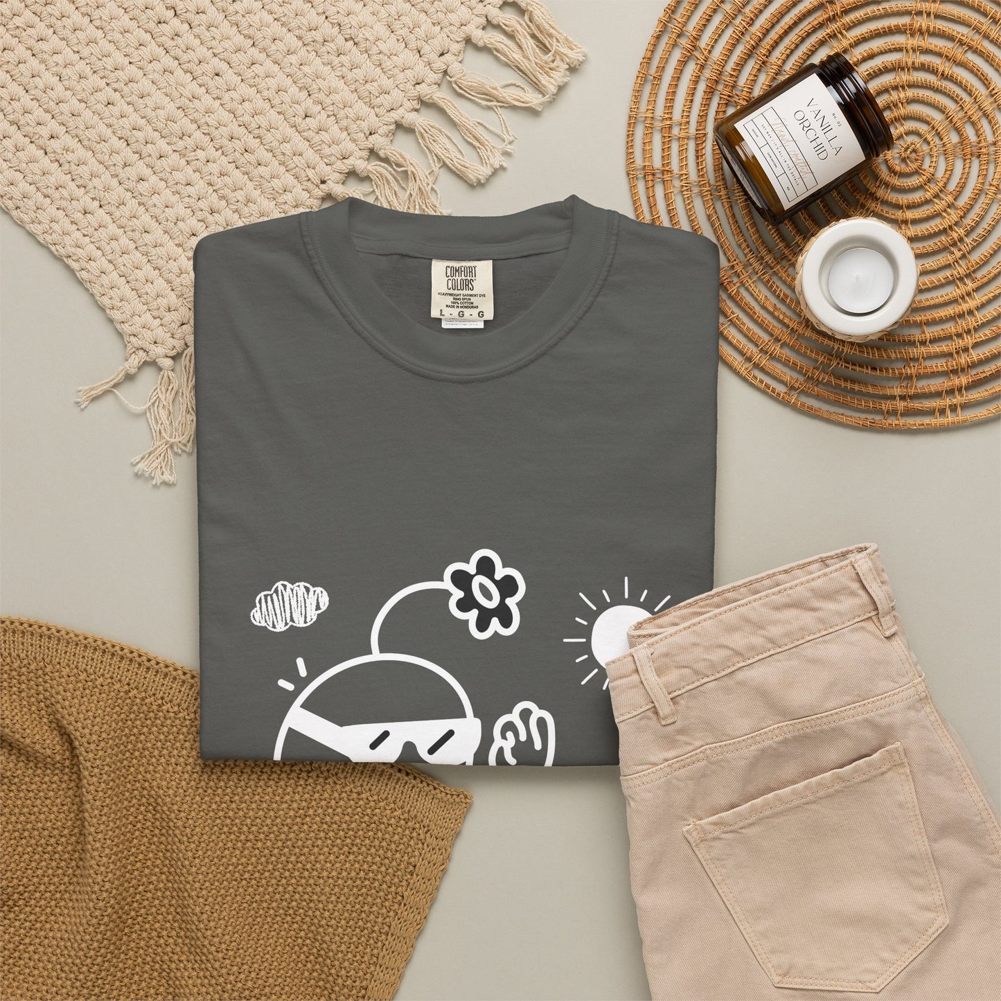 Chill Mode On T-Shirt — Relaxed Graphic Tee with Laid-Back Character