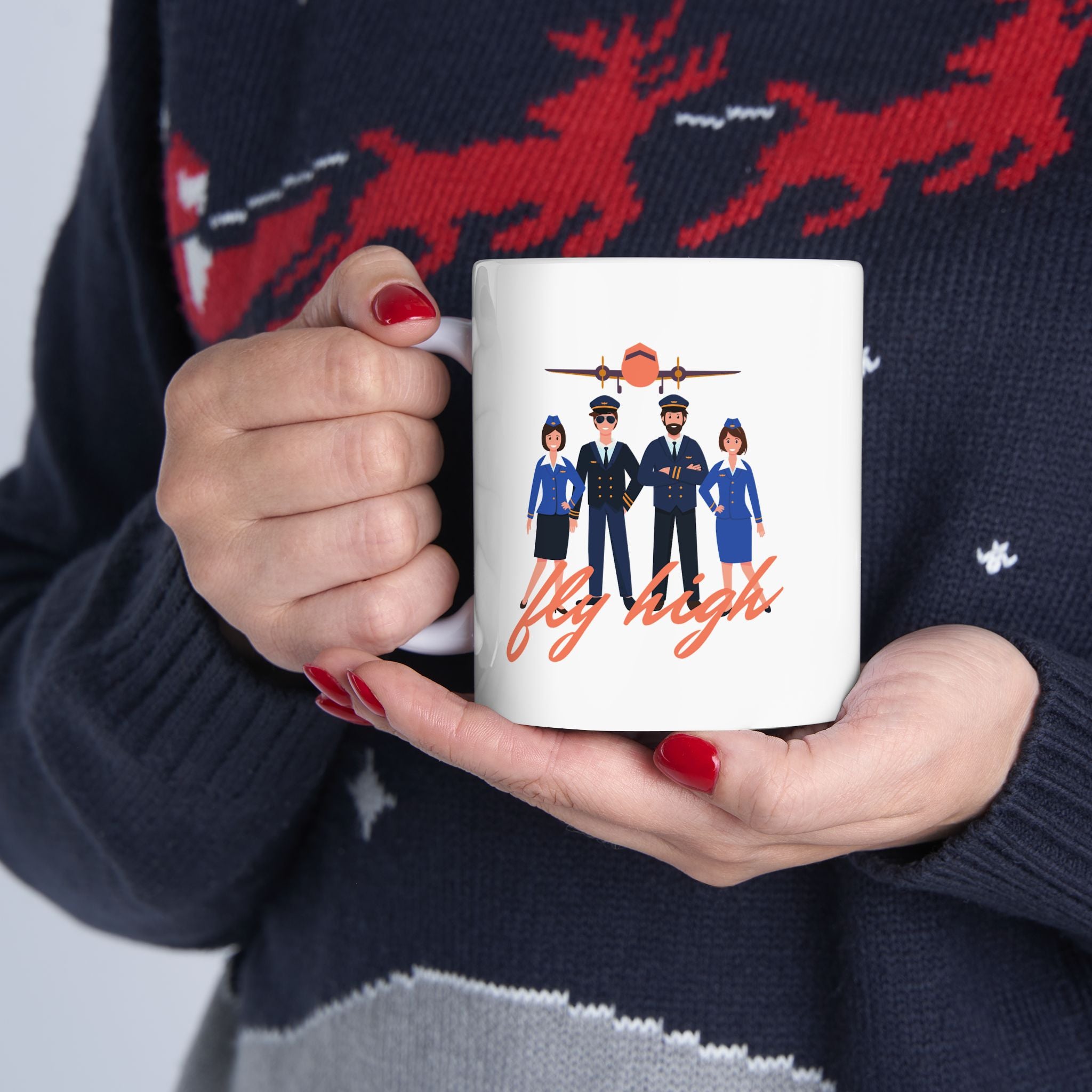 Graduate Girl Ceramic Mug — Congrats Grad 11oz & 15oz Coffee Cup